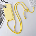 Crossbody Lanyard Elastic Silicone Card Holder Phone Case, For iPhone 11 Pro Max