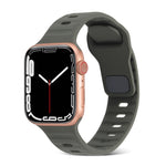สายซิลิโคนสำหรับนาฬิกากีฬา สำหรับ Apple Watch Ultra 49mm / Series 8&7 45mm / SE 2&6&SE&5&4 44mm / 3&2&1 42mm, สำหรับ Apple Watch Series 8&7 41mm / SE 2&6&SE&5&4 40mm / 3&2&1 38mm