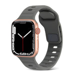 สายซิลิโคนสำหรับนาฬิกากีฬา สำหรับ Apple Watch Ultra 49mm / Series 8&7 45mm / SE 2&6&SE&5&4 44mm / 3&2&1 42mm, สำหรับ Apple Watch Series 8&7 41mm / SE 2&6&SE&5&4 40mm / 3&2&1 38mm
