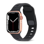 สายซิลิโคนสำหรับนาฬิกากีฬา สำหรับ Apple Watch Ultra 49mm / Series 8&7 45mm / SE 2&6&SE&5&4 44mm / 3&2&1 42mm, สำหรับ Apple Watch Series 8&7 41mm / SE 2&6&SE&5&4 40mm / 3&2&1 38mm