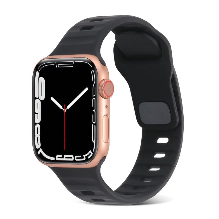 สายซิลิโคนสำหรับนาฬิกากีฬา สำหรับ Apple Watch Ultra 49mm / Series 8&7 45mm / SE 2&6&SE&5&4 44mm / 3&2&1 42mm, สำหรับ Apple Watch Series 8&7 41mm / SE 2&6&SE&5&4 40mm / 3&2&1 38mm