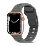 สายซิลิโคนสำหรับนาฬิกากีฬา สำหรับ Apple Watch Ultra 49mm / Series 8&7 45mm / SE 2&6&SE&5&4 44mm / 3&2&1 42mm, สำหรับ Apple Watch Series 8&7 41mm / SE 2&6&SE&5&4 40mm / 3&2&1 38mm
