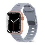 สายซิลิโคนสำหรับนาฬิกากีฬา สำหรับ Apple Watch Ultra 49mm / Series 8&7 45mm / SE 2&6&SE&5&4 44mm / 3&2&1 42mm, สำหรับ Apple Watch Series 8&7 41mm / SE 2&6&SE&5&4 40mm / 3&2&1 38mm