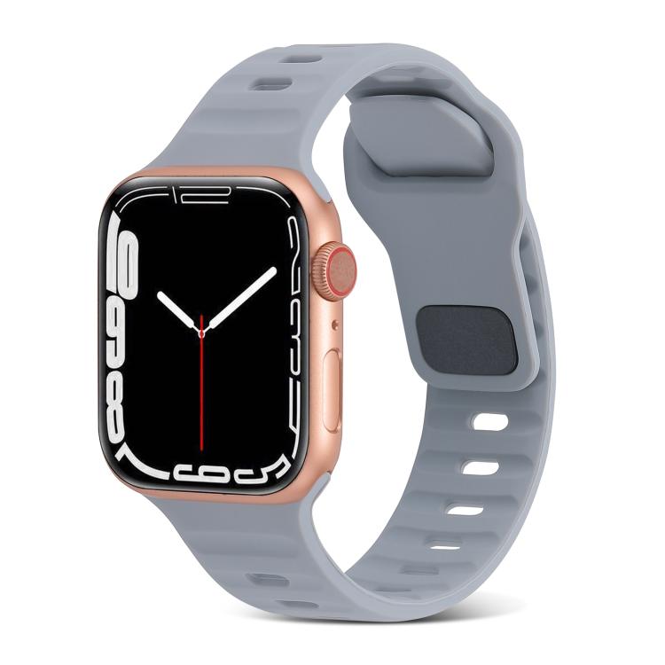 สายซิลิโคนสำหรับนาฬิกากีฬา สำหรับ Apple Watch Ultra 49mm / Series 8&7 45mm / SE 2&6&SE&5&4 44mm / 3&2&1 42mm, สำหรับ Apple Watch Series 8&7 41mm / SE 2&6&SE&5&4 40mm / 3&2&1 38mm