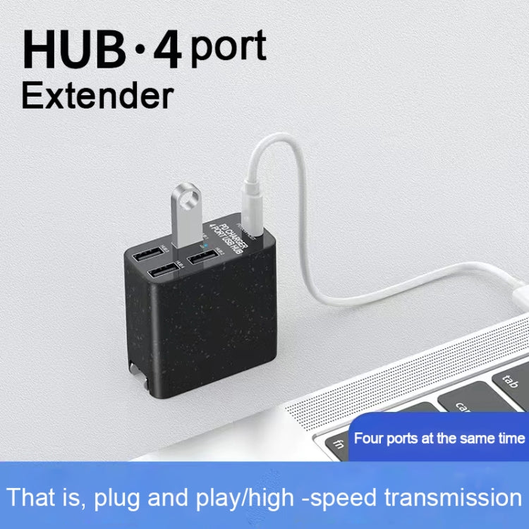 ที่ชาร์จ USB-C / Type-C กำลังขับ 65W X83 + HUB USB 4 ช่อง, ปลั๊กสหรัฐอเมริกา