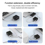 ที่ชาร์จ USB-C / Type-C กำลังขับ 65W X83 + HUB USB 4 ช่อง, ปลั๊กสหรัฐอเมริกา