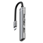 USB-C / Type-C เป็น 3.5 มม. + 2 USB + Type-C HUB สถานีเชื่อมต่อ