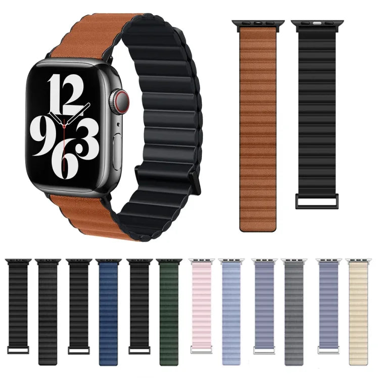 สายรัดนาฬิกา TPU แม่เหล็ก สำหรับ Apple Watch Ultra 49 มม. / Series 8&7 45 มม. / SE 2&6&SE&5&4 44 มม. / 3&2&1 42 มม. สำหรับ Apple Watch Series 8&7 41 มม. / SE 2&6&SE&5&4 40 มม. / 3&2&1 38 มม.