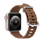 สายรัดนาฬิกาหนังสไตล์โอเชียน สำหรับ Apple Watch Ultra 49 มม. / Series 8&7 45 มม. / SE 2&6&SE&5&4 44 มม. / 3&2&1 42 มม. สำหรับ Apple Watch Ultra 49 มม. / Series 8&7 45 มม. / สำหรับ Apple Watch Series 8&7 41 มม. / SE 2&6&SE&5&4 40 มม. / 3&2&1 38 มม.
