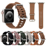 สายรัดนาฬิกาหนังสไตล์โอเชียน สำหรับ Apple Watch Ultra 49 มม. / Series 8&7 45 มม. / SE 2&6&SE&5&4 44 มม. / 3&2&1 42 มม. สำหรับ Apple Watch Ultra 49 มม. / Series 8&7 45 มม. / สำหรับ Apple Watch Series 8&7 41 มม. / SE 2&6&SE&5&4 40 มม. / 3&2&1 38 มม.