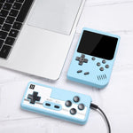 เครื่องเล่นเกมพกพาขนาดเล็ก Macaron 3.0 นิ้ว MK800 Doubles พร้อมเกมในตัว 800 เกม, MK800-Doubles / สีเทา, MK800-Doubles / สีน้ำเงิน, MK800-Doubles / สีชมพู, MK800-Doubles / สีเหลือง, MK800-Doubles / สีเขียว