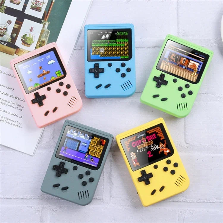เครื่องเล่นเกมพกพาขนาดเล็ก Macaron 3.0 นิ้ว MK800 Doubles พร้อมเกมในตัว 800 เกม, MK800-Doubles / สีเทา, MK800-Doubles / สีน้ำเงิน, MK800-Doubles / สีชมพู, MK800-Doubles / สีเหลือง, MK800-Doubles / สีเขียว