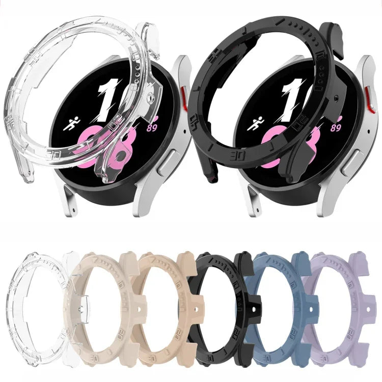 เคสป้องกันนาฬิกา PC ครอบครึ่งพร้อมสเกล สำหรับ Samsung Galaxy Watch5 / Watch4 44 mm