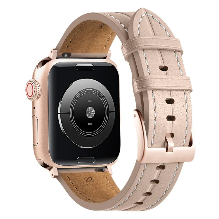 Fluted Leather Strap, For Apple Watch Ultra 49mm / Series 8&7 45mm / SE 2&6&SE&5&4 44mm / 3&2&1 42mm, For Apple Watch Ultra 49mm / Series 8&7 45mm /, For Apple Watch Series 8&7 41mm / SE 2&6&SE&5&4 40mm / 3&2&1 38mm