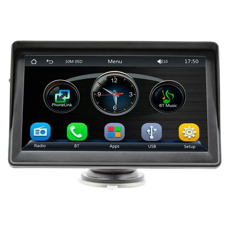 เครื่องเล่นมัลติมีเดียวิทยุรถยนต์ไร้สาย CarPlay 7 นิ้ว หน้าจอสัมผัส IPS 1080P MP5 วิทยุ บลูทูธ มอนิเตอร์ B600W