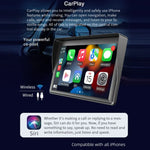 เครื่องเล่นมัลติมีเดียวิทยุรถยนต์ไร้สาย CarPlay 7 นิ้ว หน้าจอสัมผัส IPS 1080P MP5 วิทยุ บลูทูธ มอนิเตอร์ B600W