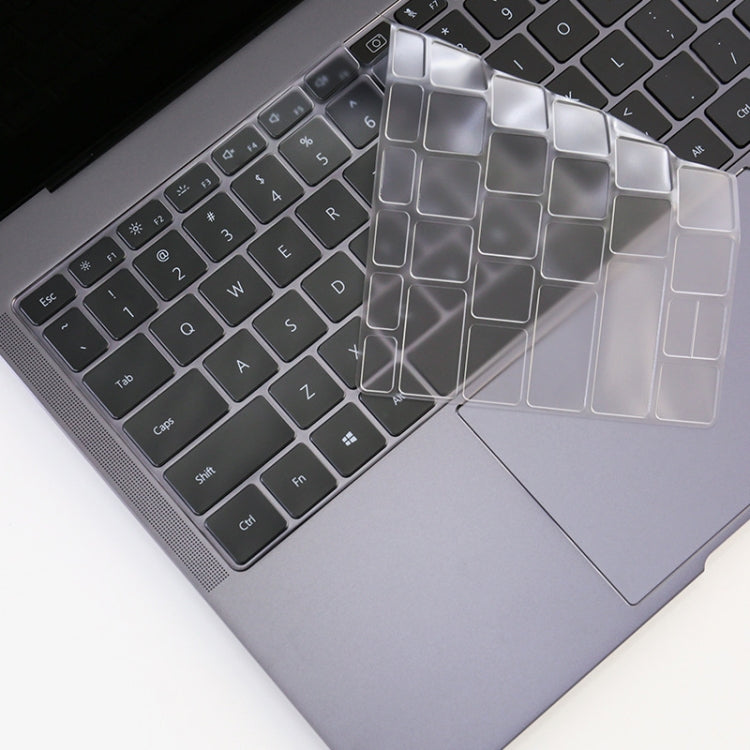 ฟิล์มป้องกันแป้นพิมพ์แล็ปท็อป TPU ใสและกันฝุ่น สำหรับ Huawei MateBook X Pro, สำหรับ Huawei MateBook D 15.6 นิ้ว