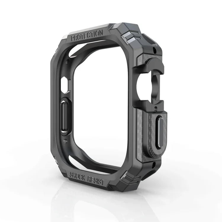 เคสกันกระแทก TPU + PC คาร์บอนไฟเบอร์ สำหรับ Apple Watch Ultra 3 / 2 / 1 49 มม.