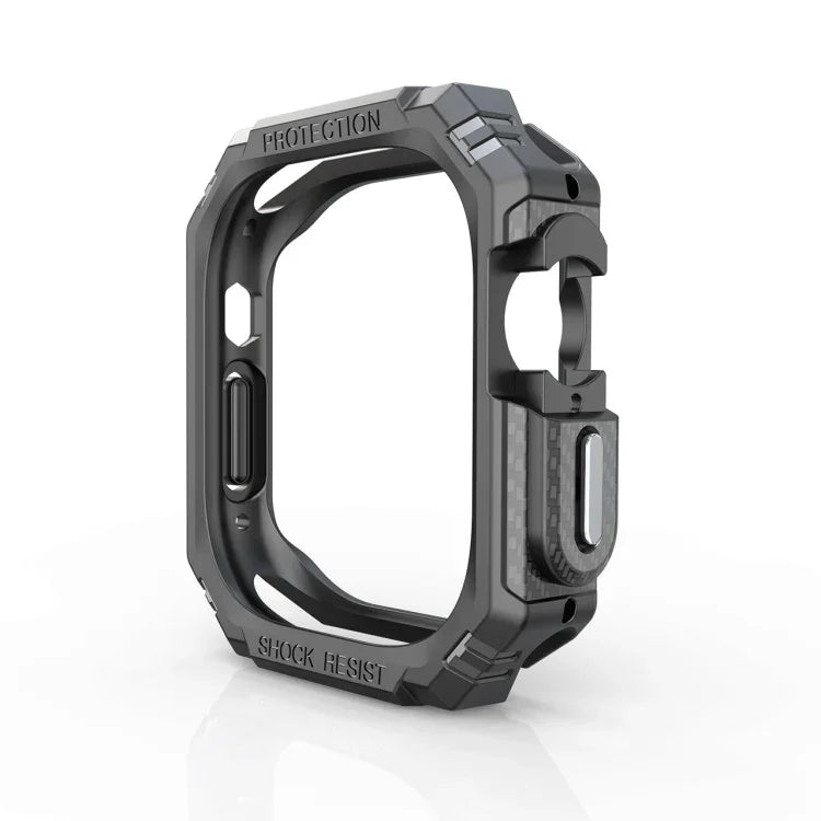 เคสกันกระแทก TPU + PC คาร์บอนไฟเบอร์ สำหรับ Apple Watch Ultra 3 / 2 / 1 49 มม.