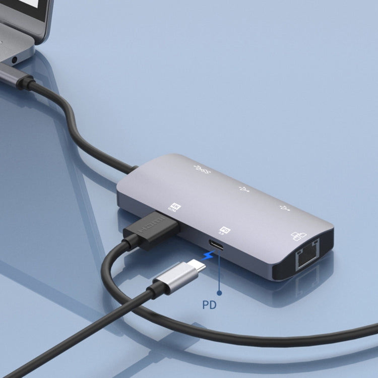 Onten OTN-UC910 USB-C / Type-C HUB สถานีเชื่อมต่อมัลติฟังก์ชันแบบพกพา รุ่น OTN-UC910