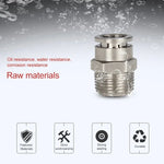 ข้อต่อเร็วตรงเกลียวตัวผู้ทองแดงชุบสังกะสี LAIZE สำหรับลม PC4-01, PC4-02, PC4-M5, PC6-01, PC6-02, PC6-03, PC6-04, PC6-M5, PC8-01, PC8-02, PC8-03, PC8-04, PC10-01, PC10-02, PC10-03, PC10-04, PC12-01, PC12-02, PC12-03, PC12-04, PC14-02