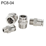 ข้อต่อเร็วตรงเกลียวตัวผู้ทองแดงชุบสังกะสี LAIZE สำหรับลม PC4-01, PC4-02, PC4-M5, PC6-01, PC6-02, PC6-03, PC6-04, PC6-M5, PC8-01, PC8-02, PC8-03, PC8-04, PC10-01, PC10-02, PC10-03, PC10-04, PC12-01, PC12-02, PC12-03, PC12-04, PC14-02