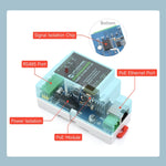 Waveshare เซิร์ฟเวอร์อนุกรม RS485 เป็น RJ45 แบบติดราง DIN พร้อมฟังก์ชัน POE, 23273
