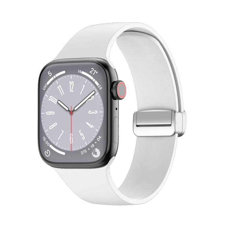 สายรัดนาฬิกาซิลิโคนหัวเข็มขัดพับได้ สำหรับ Apple Watch Ultra 49 มม. สำหรับ Apple Watch Series 8&7 45 มม. / SE 2&6&SE&5&4 44 มม. / 3&2&1 42 มม.