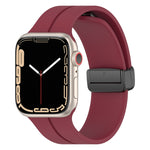 สายรัดนาฬิกาซิลิโคนสีพื้น สำหรับ Apple Watch Ultra 49 มม. / Series 8&7 45 มม. / SE 2&6&SE&5&4 44 มม. สำหรับ Apple Watch Series 8&7 41 มม. / SE 2&6&SE&5&4 40 มม. / 3&2&1 38 มม.