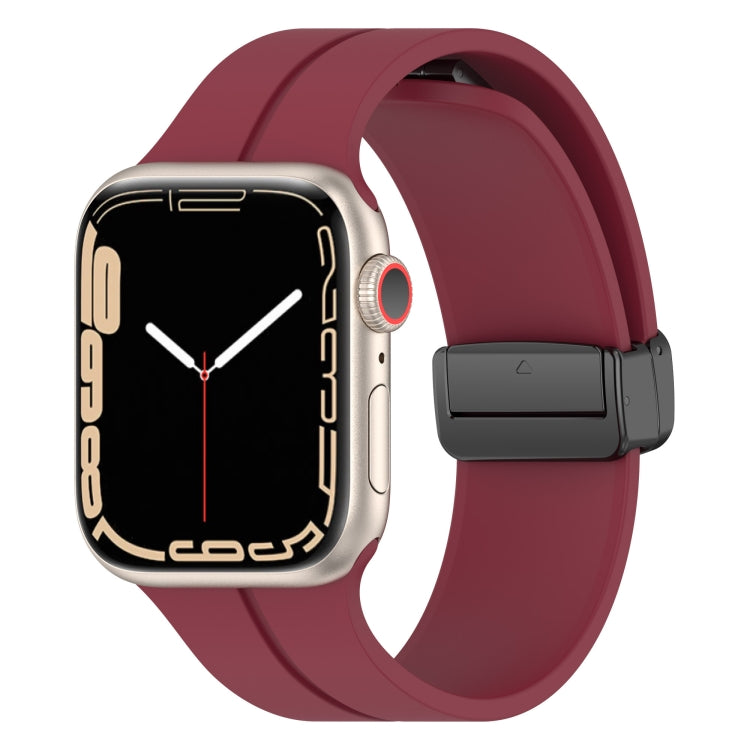 สายรัดนาฬิกาซิลิโคนสีพื้น สำหรับ Apple Watch Ultra 49 มม. / Series 8&7 45 มม. / SE 2&6&SE&5&4 44 มม. สำหรับ Apple Watch Series 8&7 41 มม. / SE 2&6&SE&5&4 40 มม. / 3&2&1 38 มม.