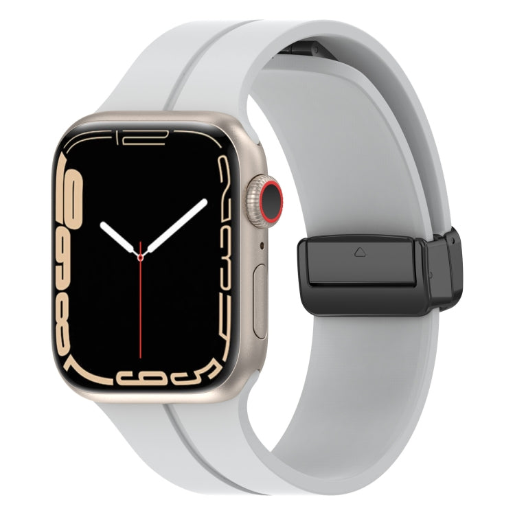 สายรัดนาฬิกาซิลิโคนสีพื้น สำหรับ Apple Watch Ultra 49 มม. / Series 8&7 45 มม. / SE 2&6&SE&5&4 44 มม. สำหรับ Apple Watch Series 8&7 41 มม. / SE 2&6&SE&5&4 40 มม. / 3&2&1 38 มม.