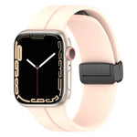 Solid Color Silicone Watch Band, For Apple Watch Ultra 49mm / Series 8&7 45mm / SE 2&6&SE&5&4 44mm, For Apple Watch Series 8&7 41mm / SE 2&6&SE&5&4 40mm / 3&2&1 38mm
