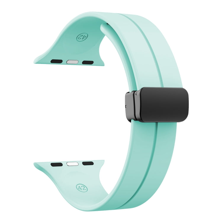 สายรัดนาฬิกาซิลิโคนสีพื้น สำหรับ Apple Watch Ultra 49 มม. / Series 8&7 45 มม. / SE 2&6&SE&5&4 44 มม. สำหรับ Apple Watch Series 8&7 41 มม. / SE 2&6&SE&5&4 40 มม. / 3&2&1 38 มม.