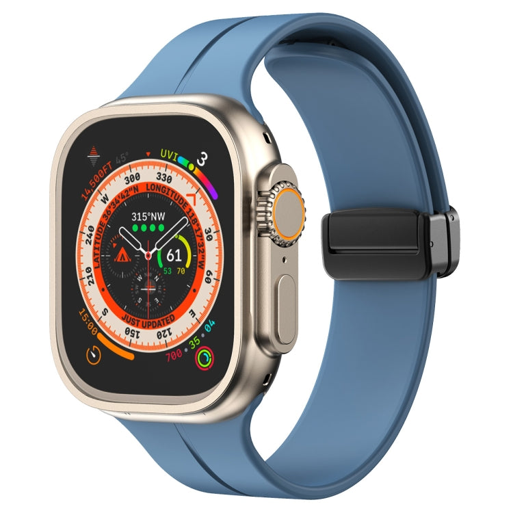 สายรัดนาฬิกาซิลิโคนสีพื้น สำหรับ Apple Watch Ultra 49 มม. / Series 8&7 45 มม. / SE 2&6&SE&5&4 44 มม. สำหรับ Apple Watch Series 8&7 41 มม. / SE 2&6&SE&5&4 40 มม. / 3&2&1 38 มม.