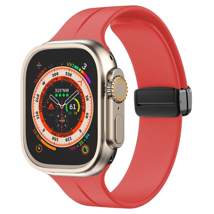 สายรัดนาฬิกาซิลิโคนสีพื้น สำหรับ Apple Watch Ultra 49 มม. / Series 8&7 45 มม. / SE 2&6&SE&5&4 44 มม. สำหรับ Apple Watch Series 8&7 41 มม. / SE 2&6&SE&5&4 40 มม. / 3&2&1 38 มม.