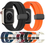สายรัดนาฬิกาซิลิโคนสีพื้น สำหรับ Apple Watch Ultra 49 มม. / Series 8&7 45 มม. / SE 2&6&SE&5&4 44 มม. สำหรับ Apple Watch Series 8&7 41 มม. / SE 2&6&SE&5&4 40 มม. / 3&2&1 38 มม.