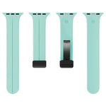 Solid Color Silicone Watch Band, For Apple Watch Ultra 49mm / Series 8&7 45mm / SE 2&6&SE&5&4 44mm, For Apple Watch Series 8&7 41mm / SE 2&6&SE&5&4 40mm / 3&2&1 38mm