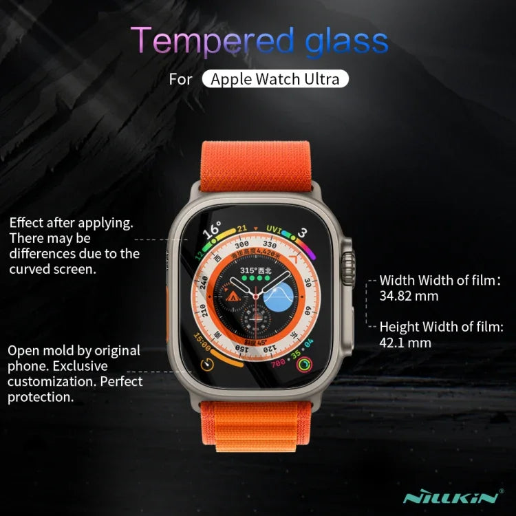 ฟิล์มกระจกนิรภัยกันระเบิด NILLKIN H+Pro 0.2 มม. 9H สำหรับ Apple Watch Ultra 49 มม.