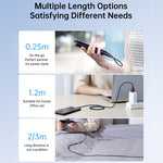 JOYROOM 20W Type-C to 8 Pin Surpass Series Fast Charging Data Cable, 0.25m, 1.2m