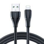สายชาร์จและซิงค์ข้อมูล JOYROOM 2.4A USB เป็น 8 Pin Surpass Series ชาร์จเร็ว, 0.25 เมตร, 1.2 เมตร