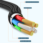 สายชาร์จ ADC-008 66W USB เป็น USB-C/Type-C + 8 Pin + Micro USB 3 in 1 รองรับการชาร์จเร็วและถ่ายโอนข้อมูลเต็มรูปแบบ, 1.2m, 2m