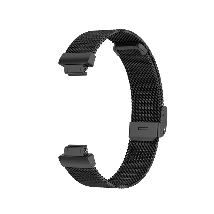 Stainless Steel Metal Mesh Wrist Strap Watch Band for Fitbit Inspire / Inspire HR / Ace 2, Size: L