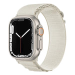 สายรัดนาฬิกาไนลอนหัวเข็มขัดเงิน สำหรับ Apple Watch Ultra 49 มม. / Series 8&7 45 มม. / SE 2&6&SE&5&4 44 มม., สำหรับ Apple Watch Series 8&7 41 มม. / SE 2&6&SE&5&4 40 มม. / 3&2&1 38 มม.