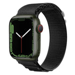 สายรัดนาฬิกาไนลอนหัวเข็มขัดเงิน สำหรับ Apple Watch Ultra 49 มม. / Series 8&7 45 มม. / SE 2&6&SE&5&4 44 มม., สำหรับ Apple Watch Series 8&7 41 มม. / SE 2&6&SE&5&4 40 มม. / 3&2&1 38 มม.