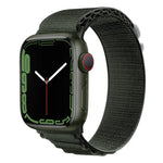สายรัดนาฬิกาไนลอนหัวเข็มขัดเงิน สำหรับ Apple Watch Ultra 49 มม. / Series 8&7 45 มม. / SE 2&6&SE&5&4 44 มม., สำหรับ Apple Watch Series 8&7 41 มม. / SE 2&6&SE&5&4 40 มม. / 3&2&1 38 มม.