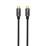 สายข้อมูล Type-C เป็น Type-C Thunderbolt 4 กำลังไฟ 100W ความยาว 0.3 ม., 0.5 ม., 0.8 ม., 1 ม.