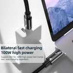 สายข้อมูล Type-C เป็น Type-C Thunderbolt 4 กำลังไฟ 100W ความยาว 0.3 ม., 0.5 ม., 0.8 ม., 1 ม.