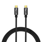 สายข้อมูล Type-C เป็น Type-C Thunderbolt 4 กำลังไฟ 100W ความยาว 0.3 ม., 0.5 ม., 0.8 ม., 1 ม.