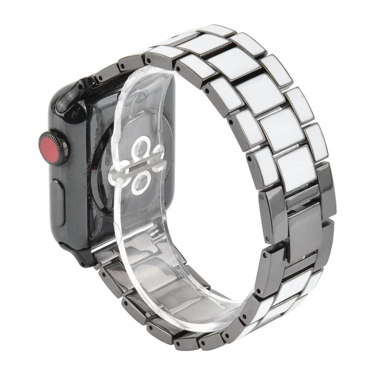 สายรัดนาฬิกาโลหะอีพ็อกซี่ สำหรับ Apple Watch 5 & 4 ขนาด 44 มม. / 3 & 2 & 1 ขนาด 42 มม.