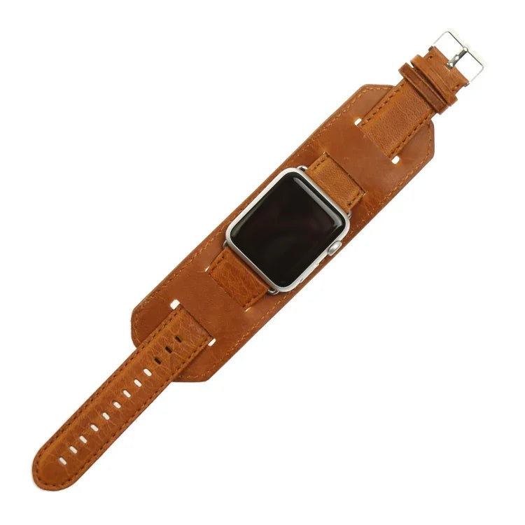 สายรัดนาฬิกาลายหนังม้าบ้า สำหรับ Apple Watch 5 & 4 ขนาด 40 มม. / 3 & 2 & 1 ขนาด 38 มม. สำหรับ Apple Watch 5 & 4 ขนาด 44 มม. / 3 & 2 & 1 ขนาด 42 มม.